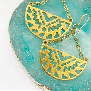 Foxy Originals Gold Plated Boho Dangling Earrings